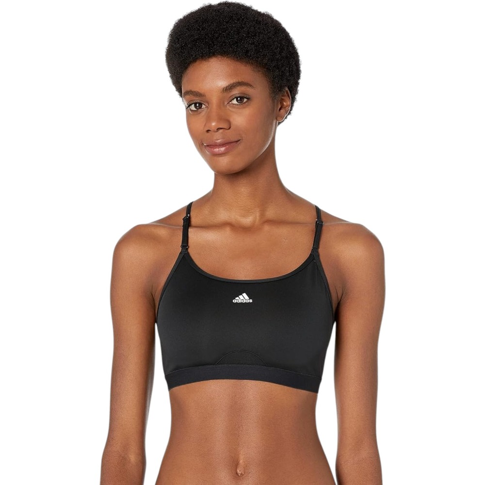 Adidas Aeroreact Black Padded Training Support Bra Women's Size Small DD HB9884